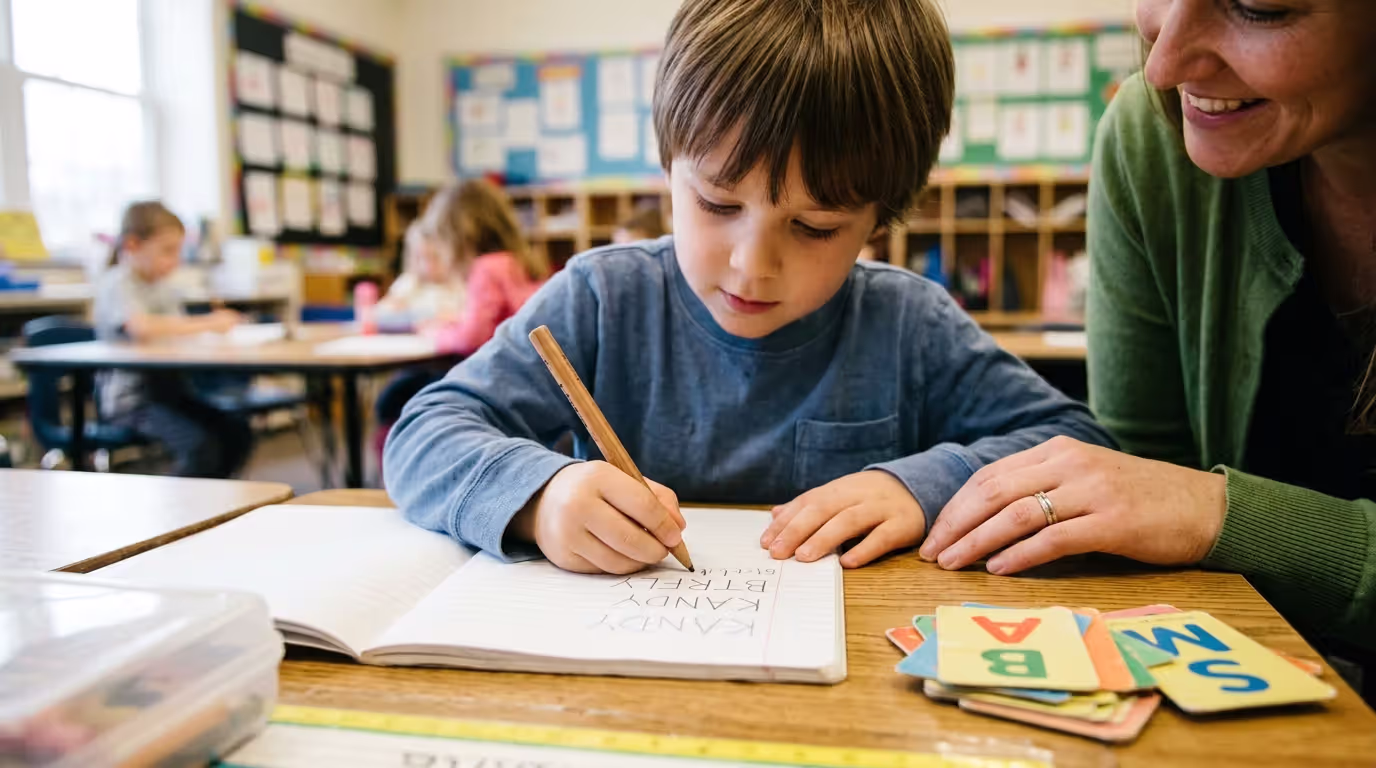 Early spelling shows thinking